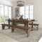 Flash Furniture Rectangle Antique Farm Table , 40"; 96" W 30"; 17-3/4" H, Wood XA-FARM-4-GG - alternate 1